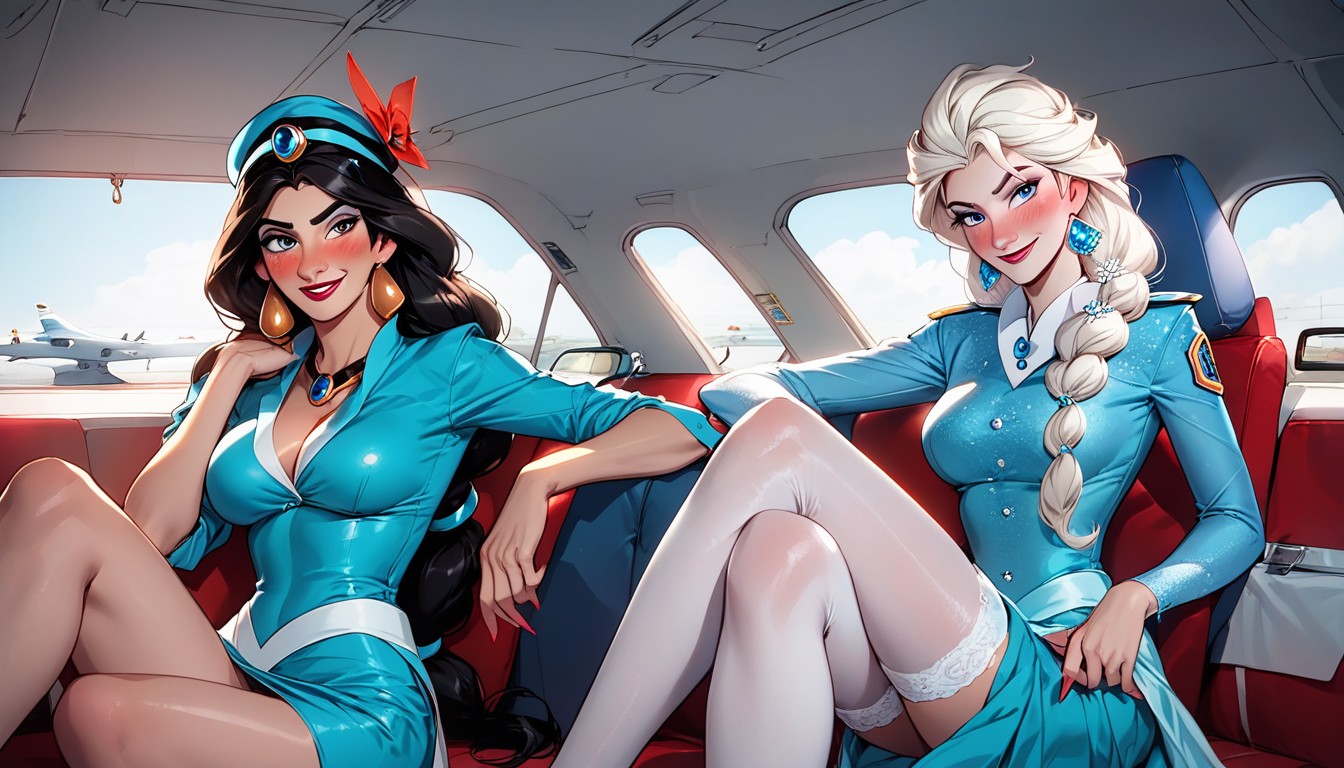2 People, Stockings, Elsa From Frozen AI Gay Porn