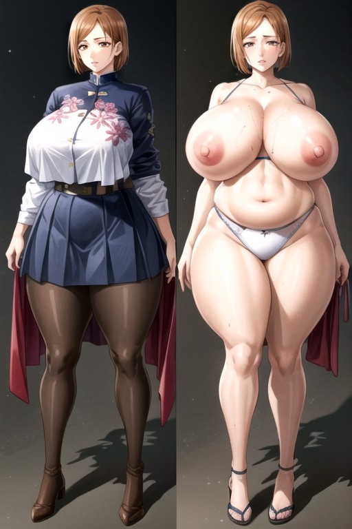 Large Breast, Raining, Split Screen Hentai AI Porn