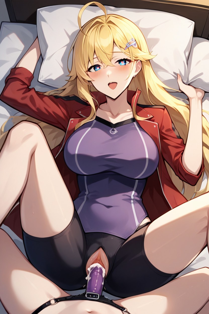 Blue Eyes, Best Quality, Hairclip Hentai AI Porn