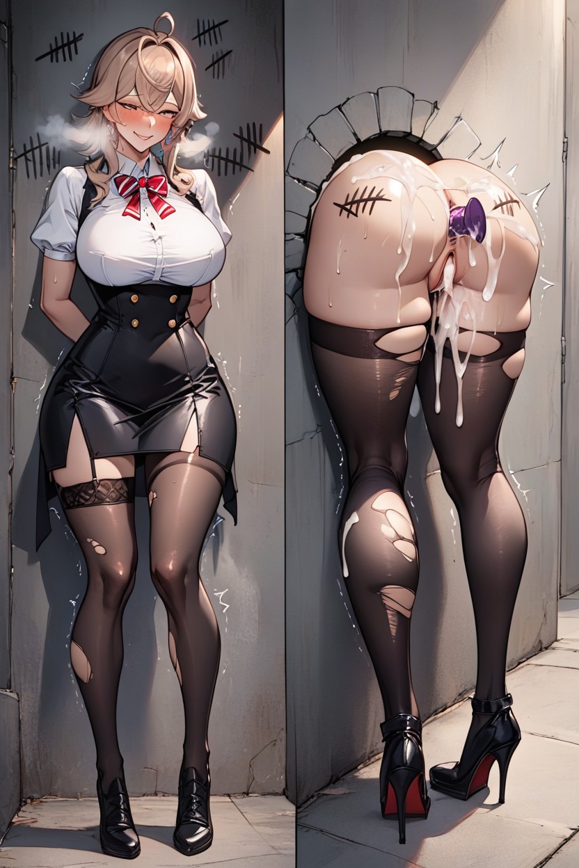 Seductive Gesture, Big Breast, Perfect Depiction Of Characters Hentai AI Porn
