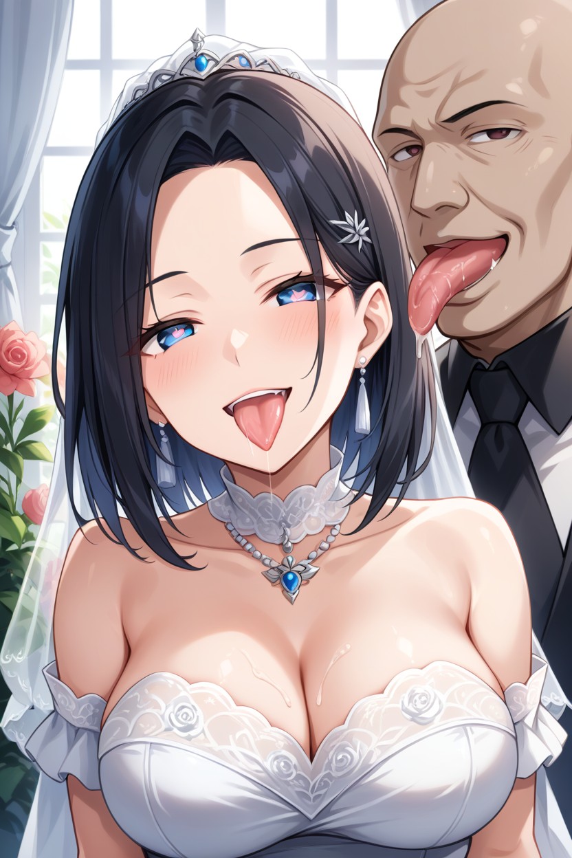 Heart Eyes, Tongue Out, Nsfw Hentai AI Porn