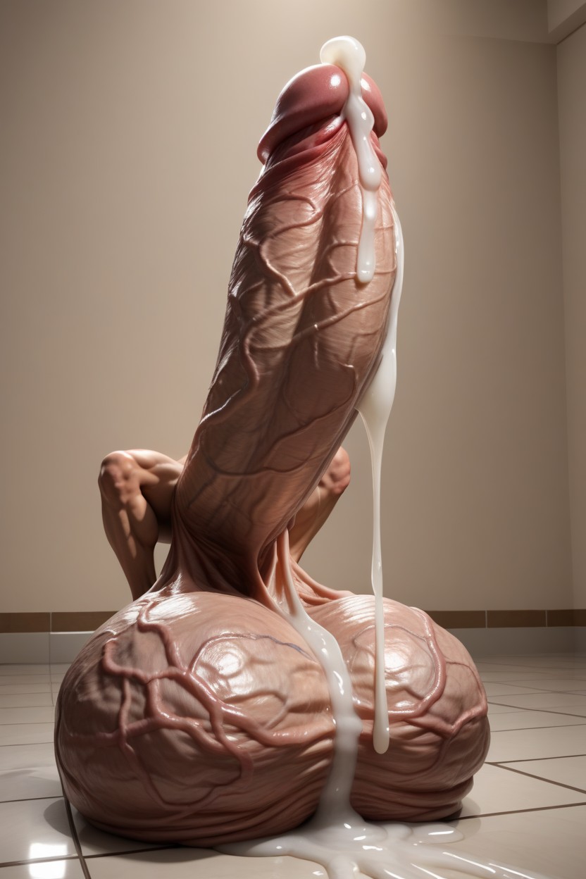 Full Body, Extreme Girth, Girthy Cock AI Gay Porn