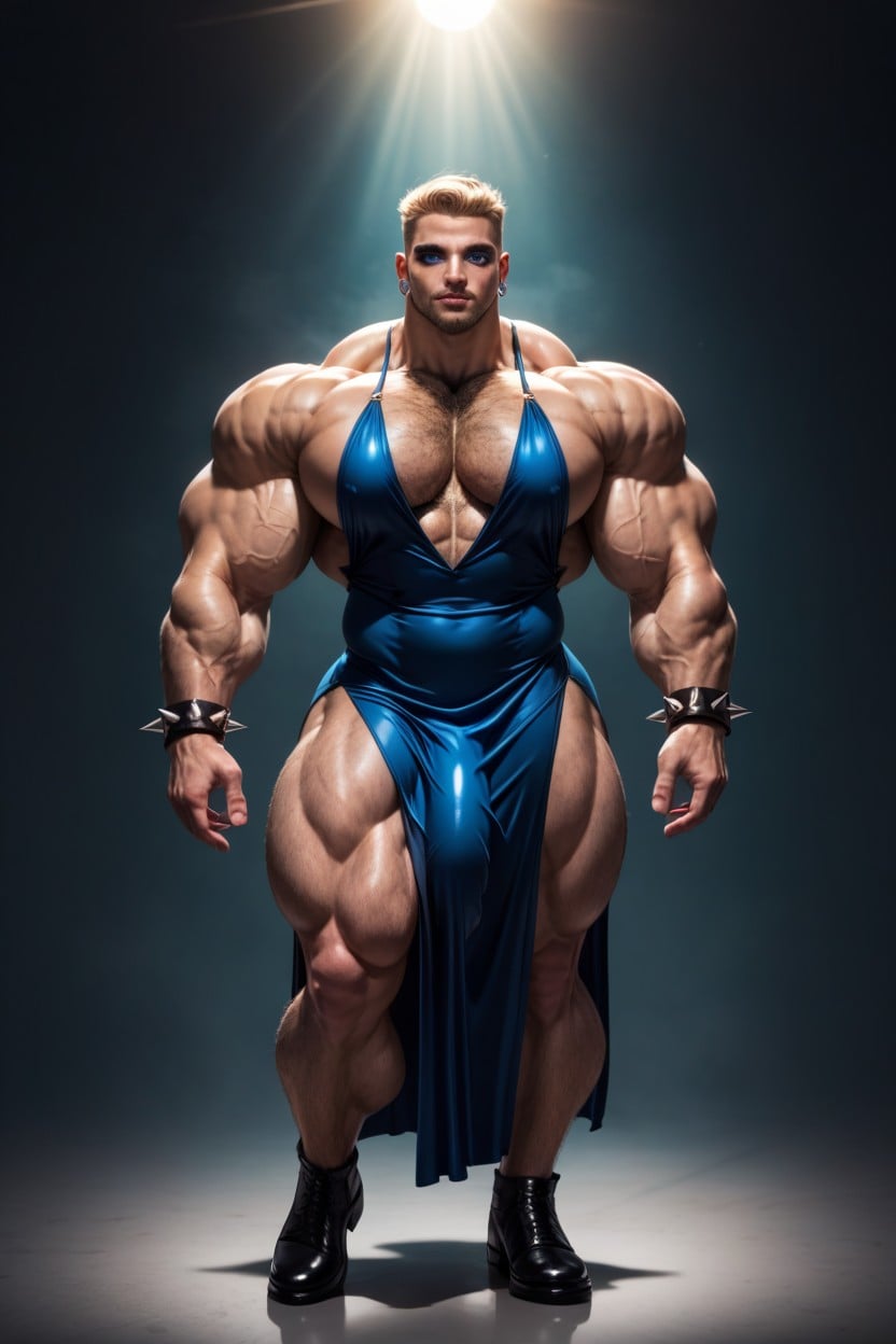 Large Jawline, Cock Bigger Than Leg, Scandinavian AI Gay Porn