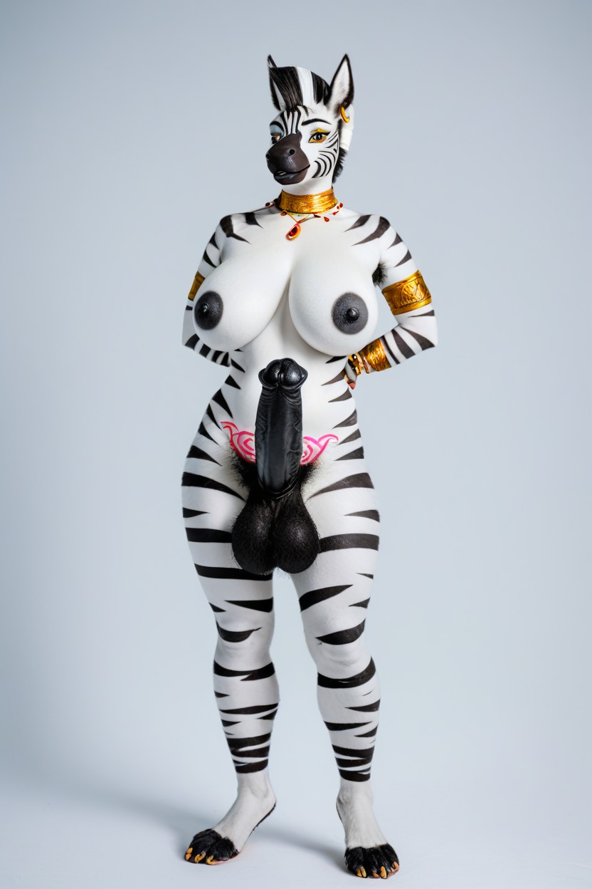 Front View, Tattoo, Full Body Furry AI Porn