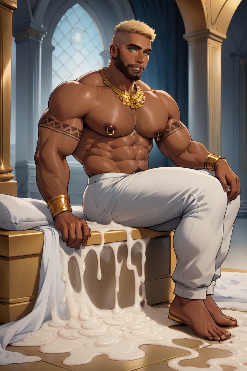 Extreme Pubic Hair, Cock Bigger Than Leg, African AI Gay Porn