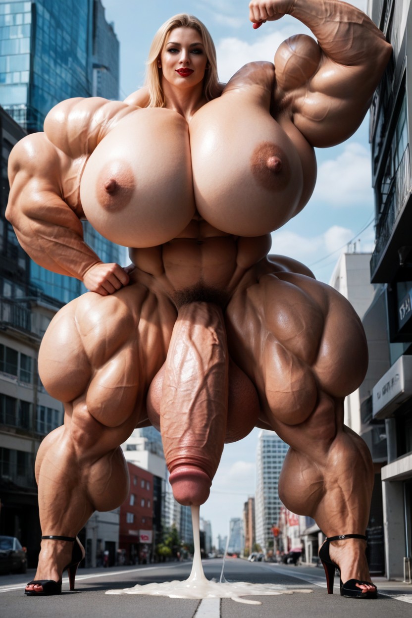 Macro, Giantess, Excessive Cum Porno IA transsexuelle