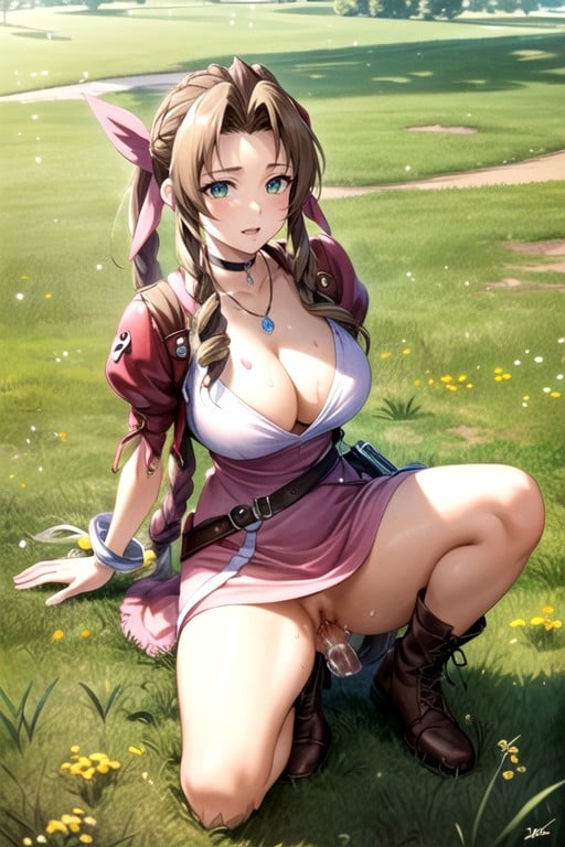 Wiese, Anal Fuck, Aerith (final Fantasy) Transfrau KI-Porno