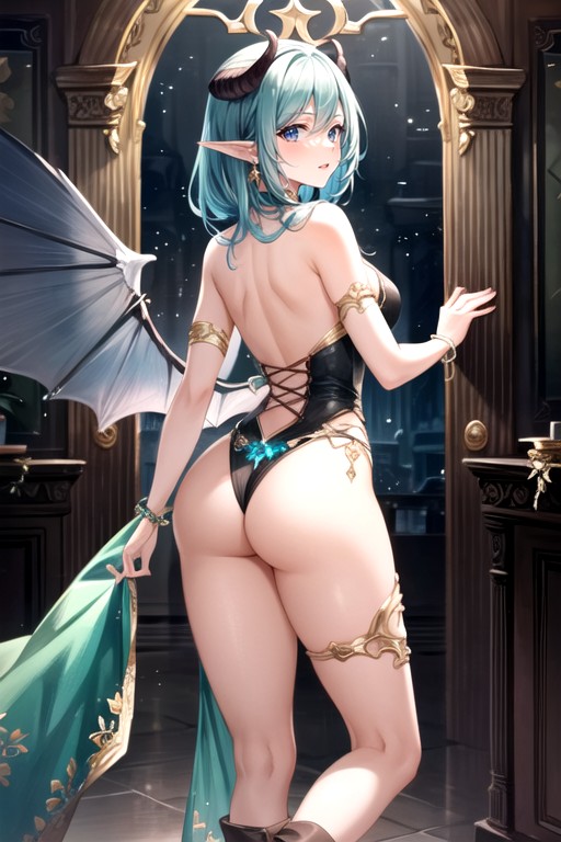 Allowing For Agility, Horns Succubus-like, Full Body AI Porn