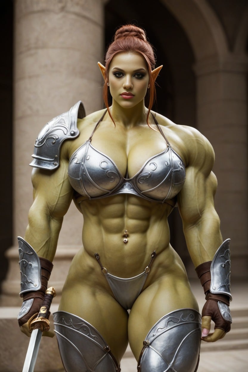 Muscular, Armor, Massive Ass AI Porn