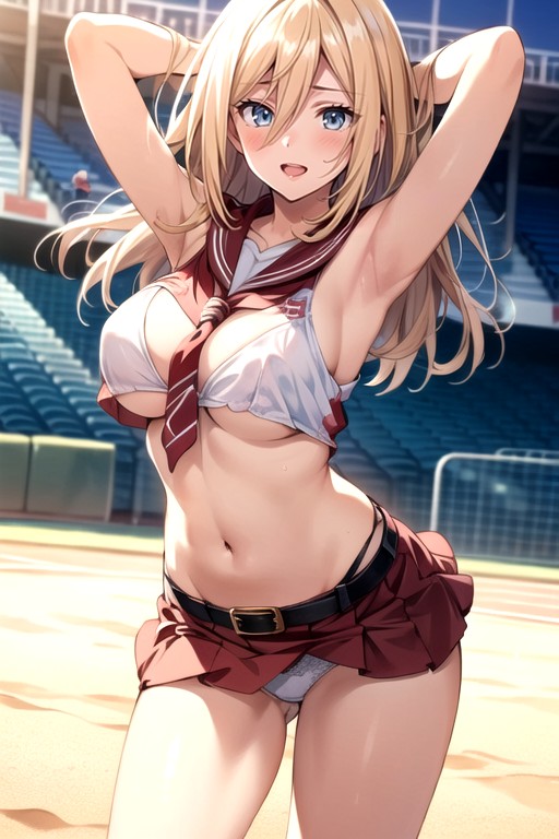 Skinny, Medium Ass, Natural Breast Hentai AI Porn
