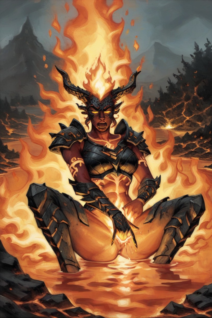 Torched Hornsashes, Forged Body, Dry Skin AI Porn