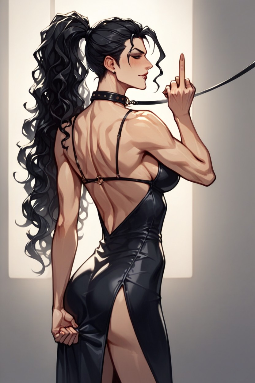 Ponytail, Long Length, Bellatrix Lestrange Middle Finger Raised Long Dancing Dress Flashing Titsstupid Slut Massive Creampiex Ray Bratty Bitch Bending Over Counter Taking Dick Collar And Leash AI Porn