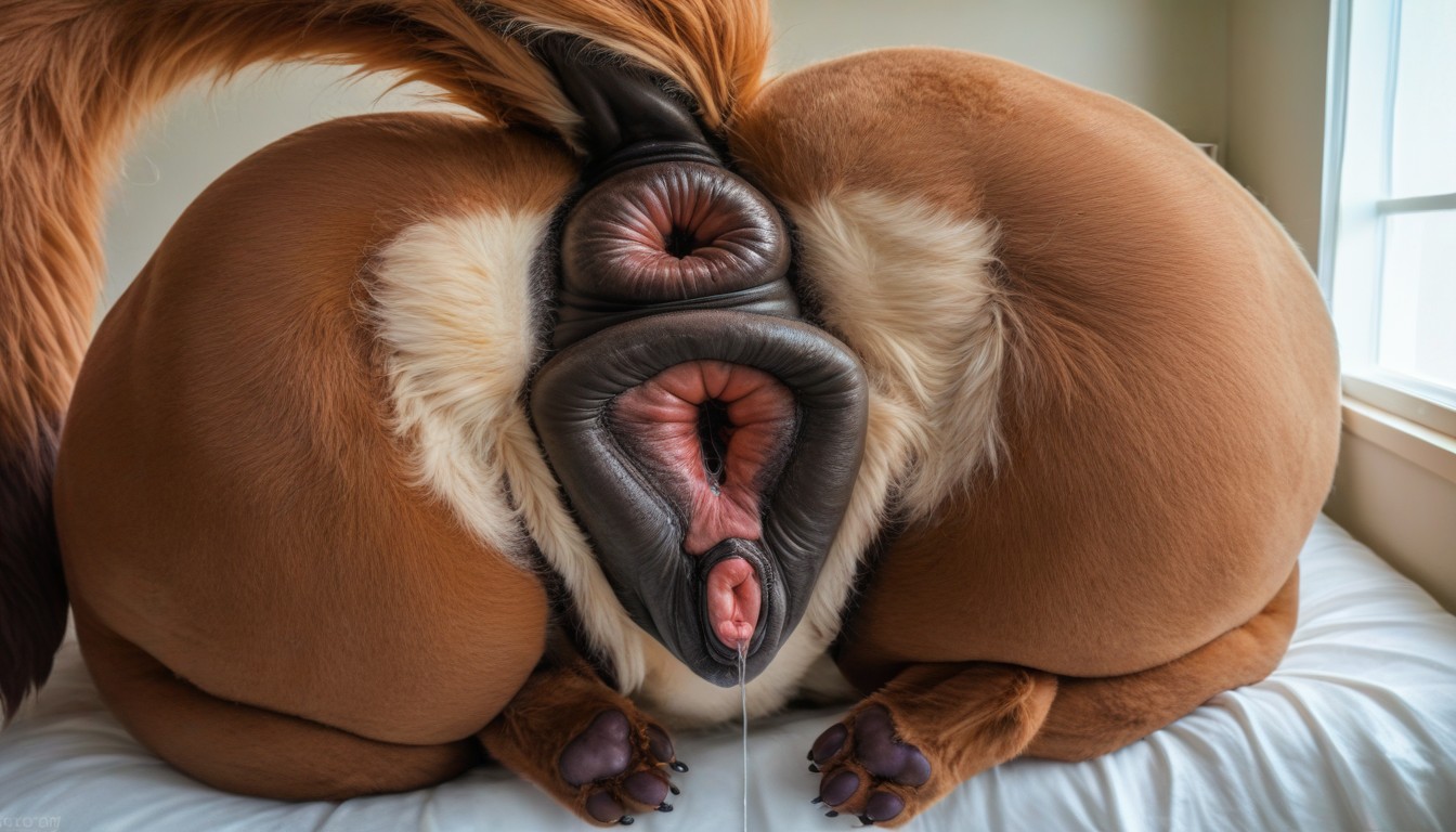 Close Up, Lit From Behind, Furry Furry AI Porn