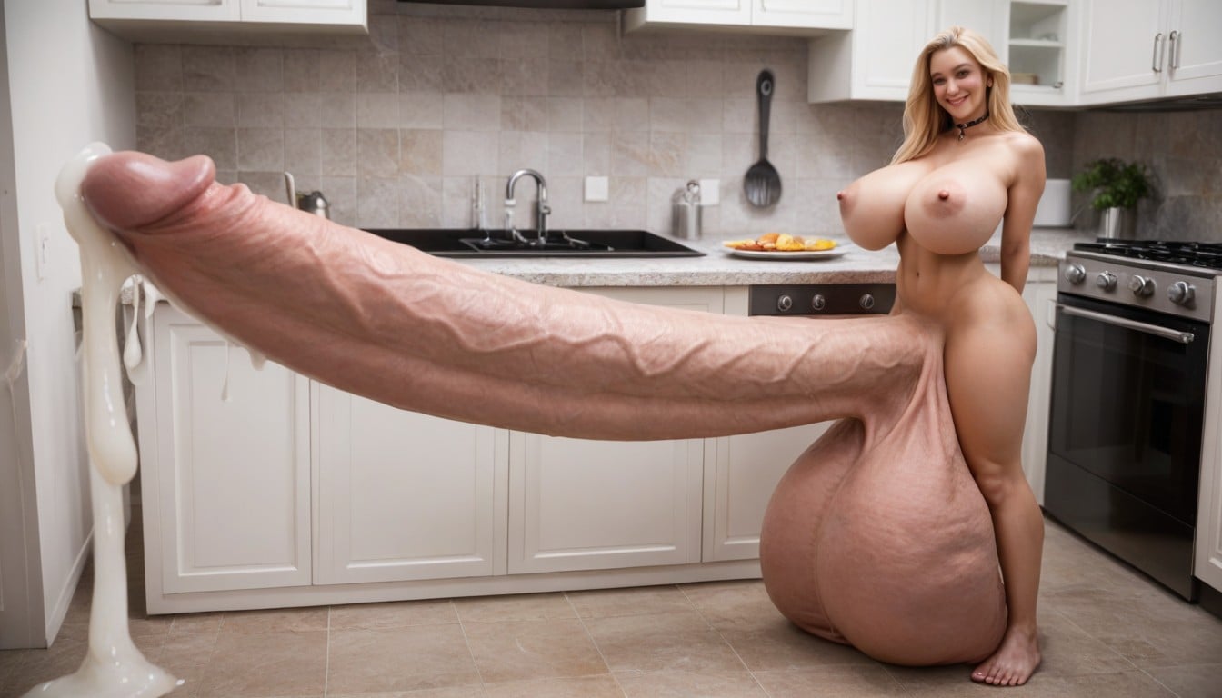 Gigantic Penis, Blue Eyes, Skinny Shemale AI Porn