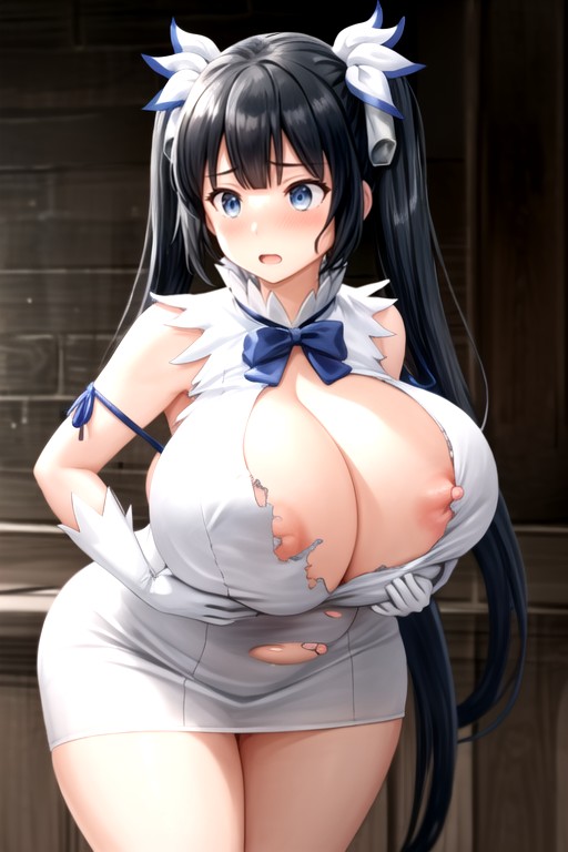 Hands On Hips, Extremely Large Ass, Model AI Porn