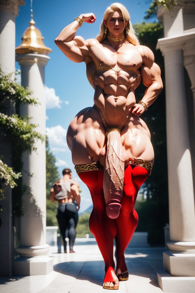 Multiple Cock Rings, Milking Machine, Hyper Ass AI Gay Porn