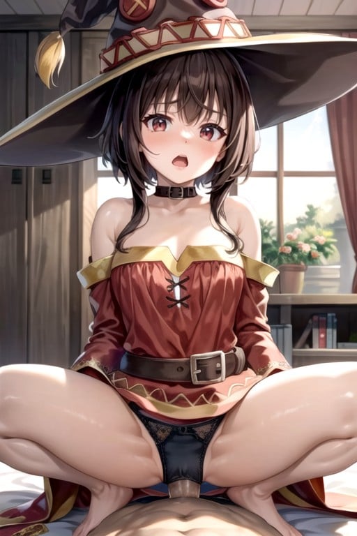 Lit, Moyen, Megumin (isekai Quartet)Porno IA