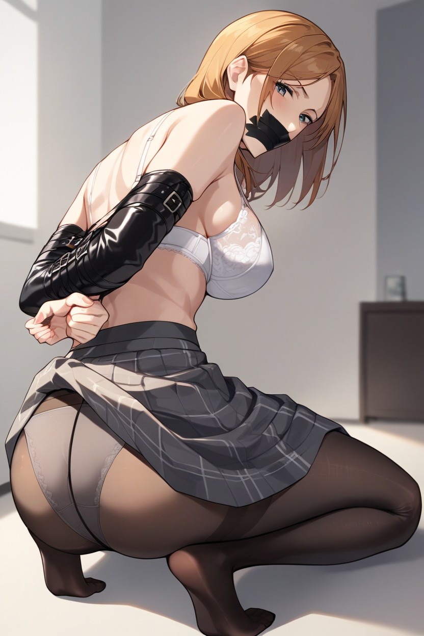 Nice Ass Girl, Pantyhose Lowered And Panties Exposed, 18 Hentai AI Porn