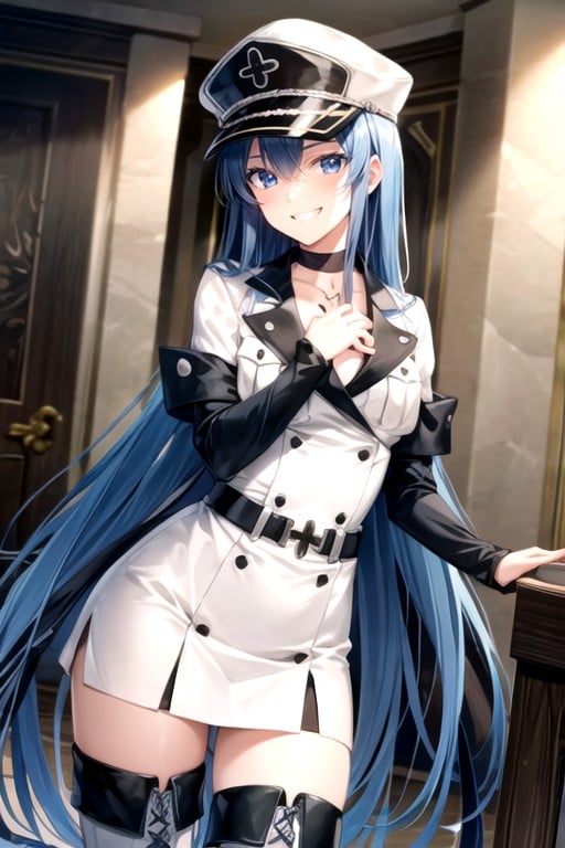 Esdeath (akame Ga Kill), SonriendoPorno AI