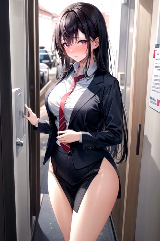 School Uniform, Standing, 1 Person AI Porn