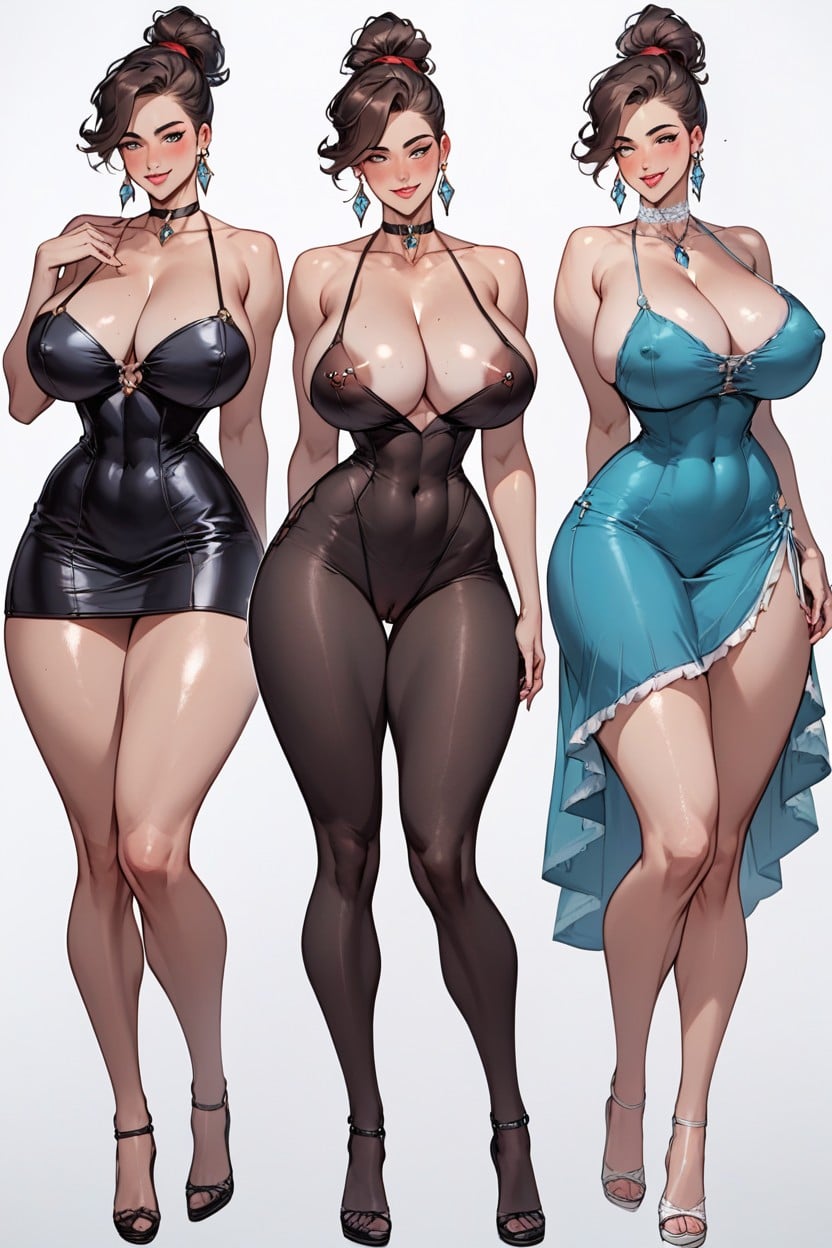 Cute, Massive Ass, Massive Breast AI Porn