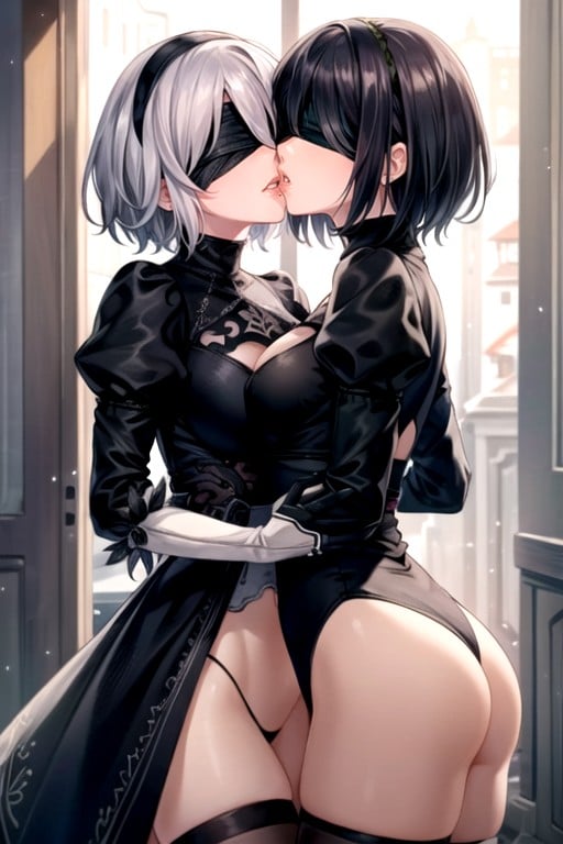 連體衣, 親吻 (女同), Yorha 2號b型 (尼爾：自動人形)AI黃片