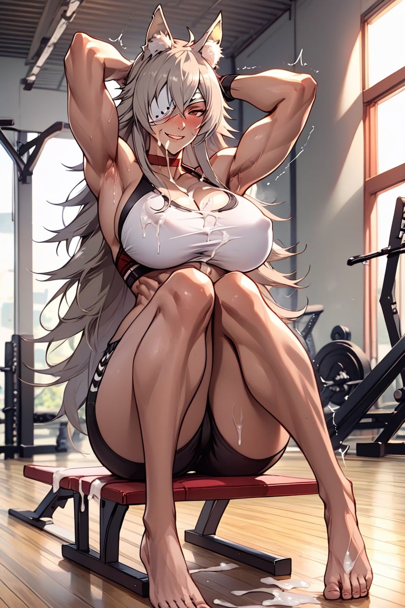 Toned Body, Erect Nipples, Sexual Ecstasy Hentai AI Porn