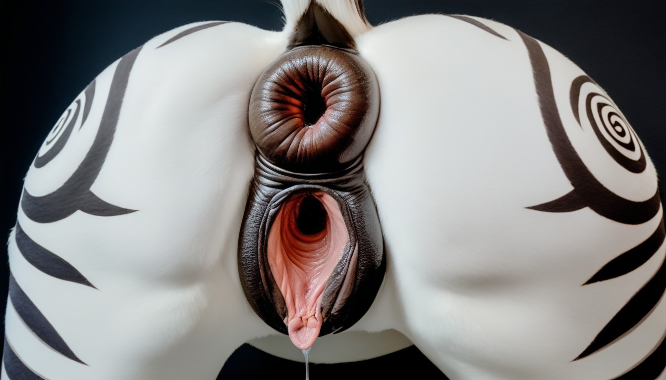 Standing, Wet Pony Pussy, Gaping Pussy Furry AI Porn