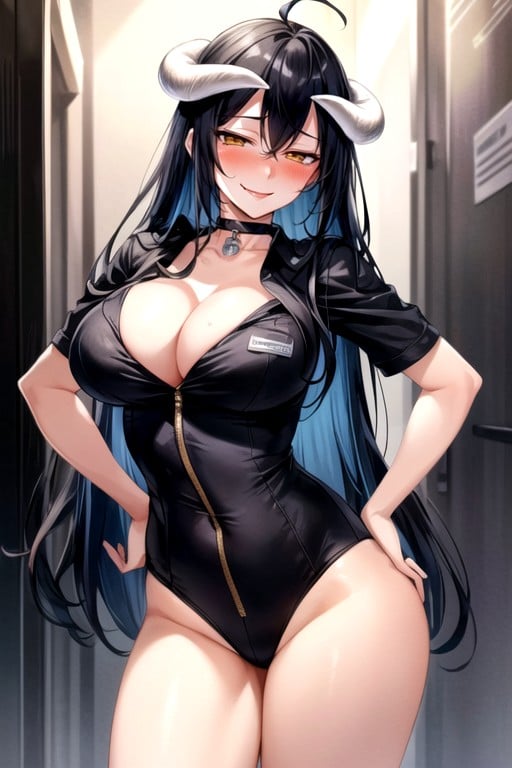 Sfw, Manos En La Cintura, Albedo (overlord)Porno AI