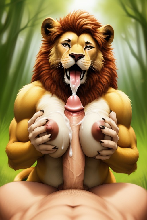 A Lot Of Cum On Breast, Animals, Best Quality Furry AI Porn