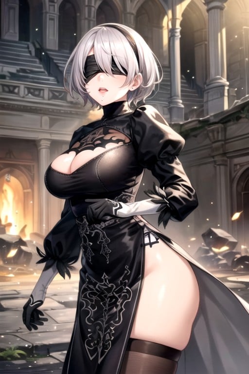 Bbw, Exploring, Yorha No.2 Type B (nier: Automata) Pornografia de IA