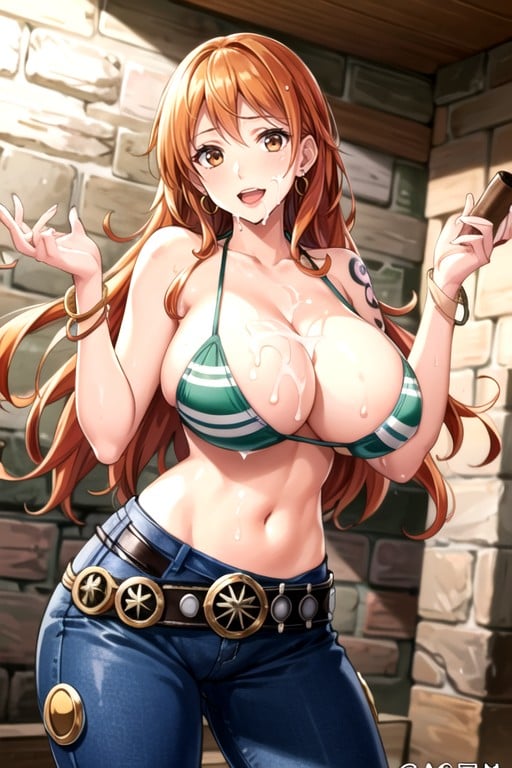 Nami (one Piece), Pubic Hair, Natural Breast AI Porn