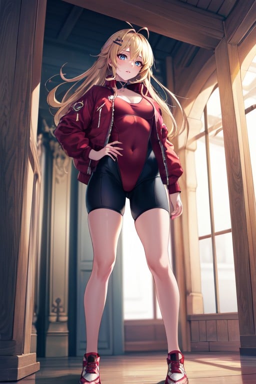 Miu Furinji From Histroy Strongest Disciple Kenichi, One Red Hairclip, Cuerpo Completo Furry IA