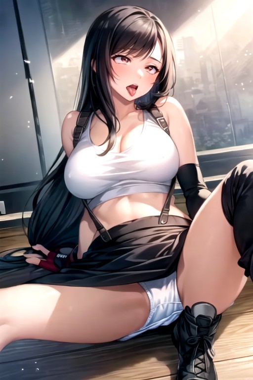 Ahegao, Tifa Lockhart (final Fantasy), Pulling Down Panties AI Porn