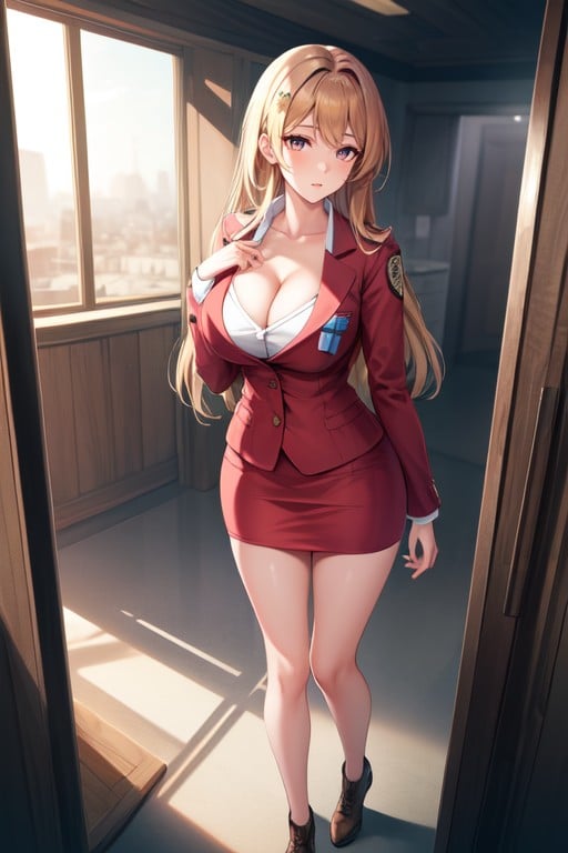 Large Breasts, Reiko_aiwaifu, Scenery Pornografia de IA