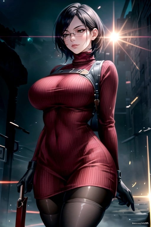 Ultra Detallado, Ada Wong (resident Evil), Pechos GrandesPorno AI