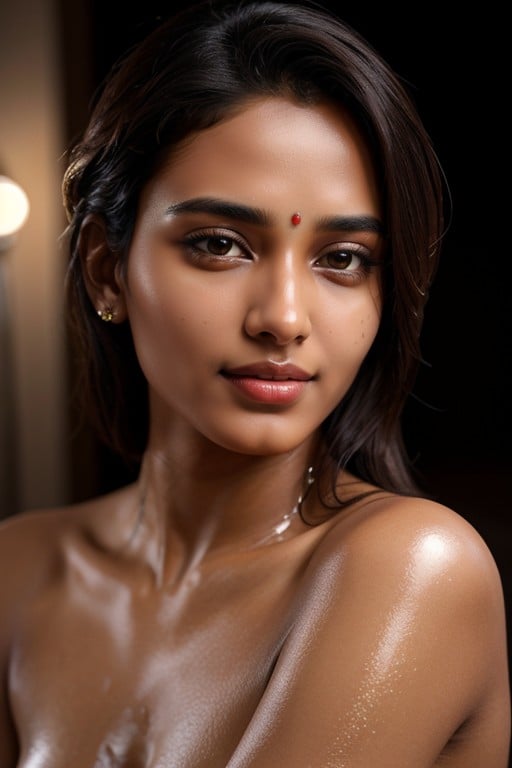 Bust Shot, Oily Skin, Indian AI Porn