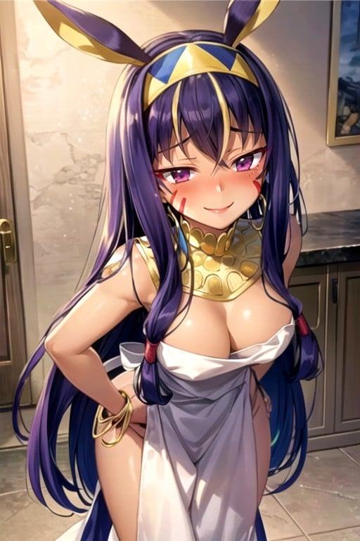 Apron, Blushing, Hands On Hips AI Porn