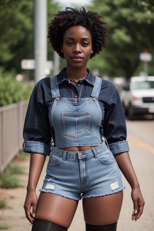 Suspenders, Nylon Stockings, Jean Shorts AI Porn