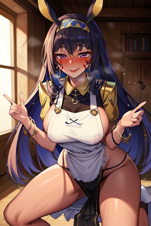 Thick Lines, Nitocris (fate/grand Order), Naked Wearing Only An Apron Pornografia de IA