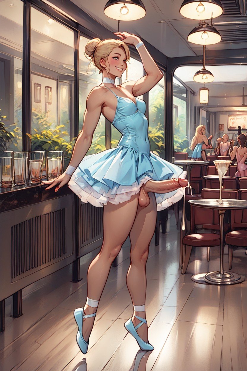балерины порно Ballerina, Frufru Skirt Outfit, Smiling Фурри AI порно