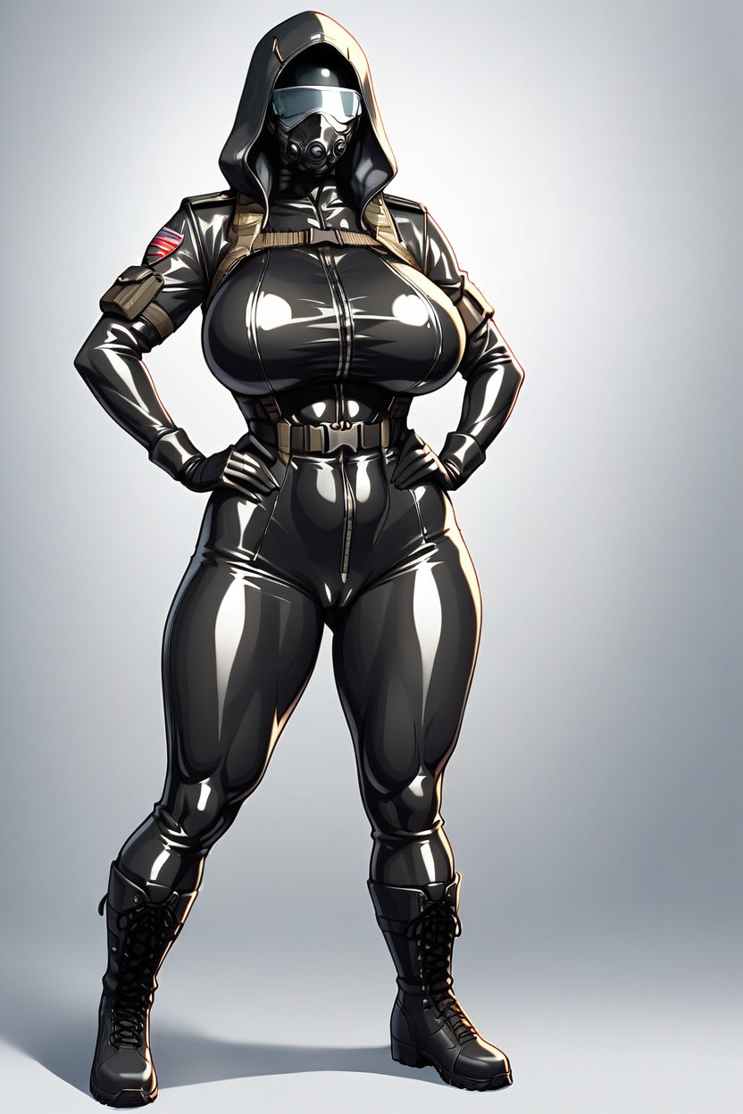 Sci Fi, Latex Suit, Wide Hips AI Porn