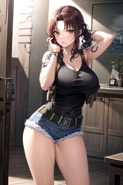 Short Length, Curly, Specular Hentai AI Porn