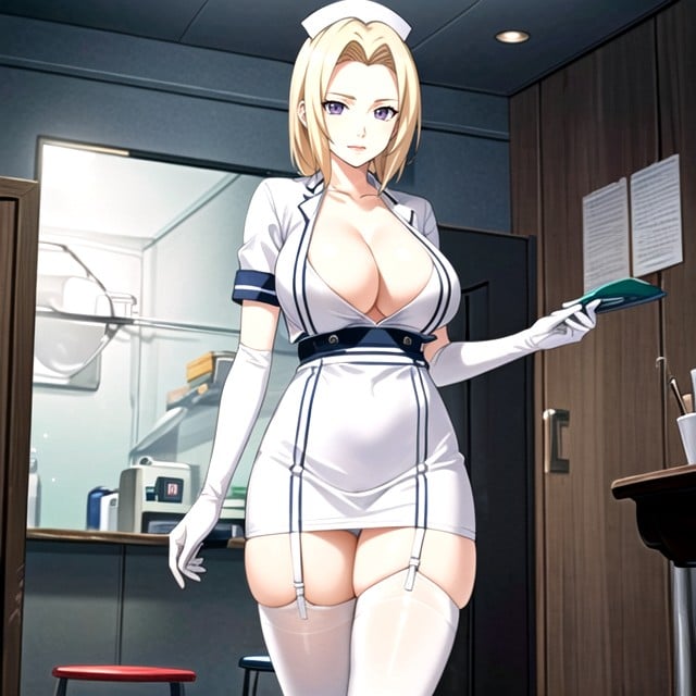 흰색, 작은, White Big Size Clothes White Hair Urine Purple Right Eyes Japanese White Nurse Outfit White Skirtthin Body White Latex Long Arms Gloves White Stoking White Elbow Gloves Garter Belt Operating Room Little Body Orgasmpeeinghandjobponytailhair Big RibbonAI 포르노