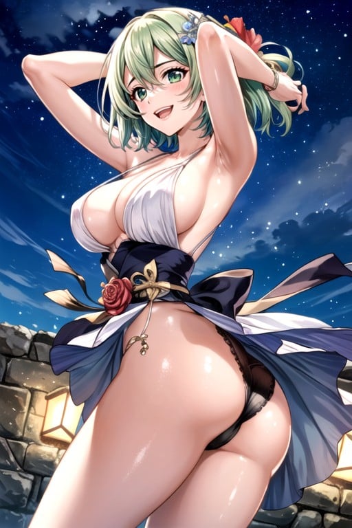 Noelle (genshin Impact), Primeiro Plano, Pele Oleada Hentai IA pornografia