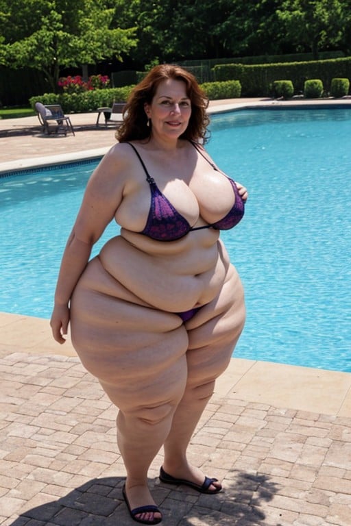 American, Bbw, 60+ AI Porn