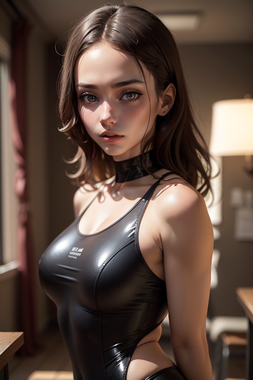 School Swim Suit, Latex Suit AI Porn