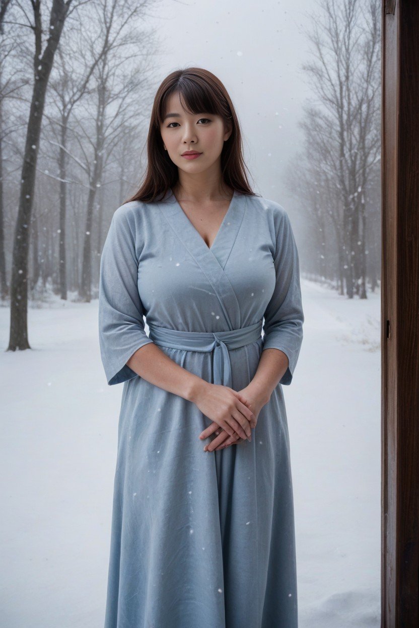 Simple Background, Cinematic, Korean Dress AI Porn