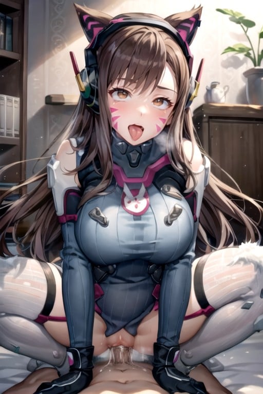 Vaqueira, Ahegao, D'va (overwatch) Hentai IA pornografia