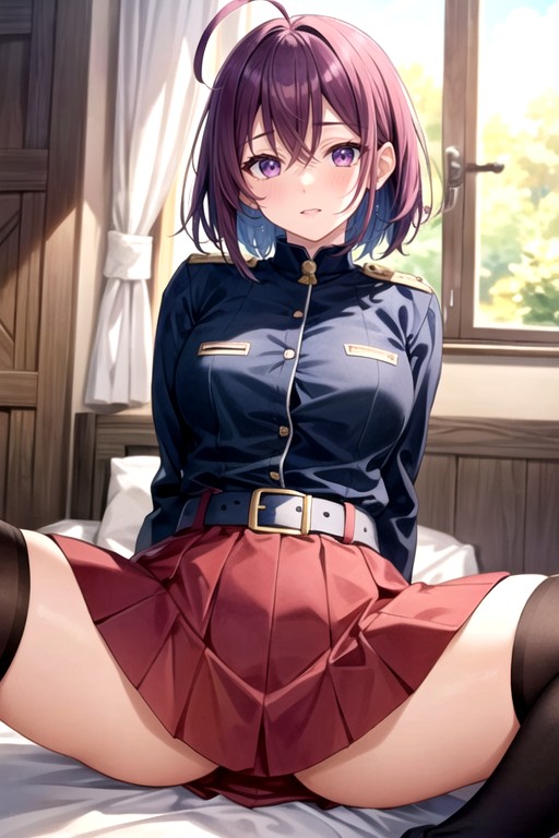 Arms Behind Back, Blush, Best Quality Hentai AI Porn